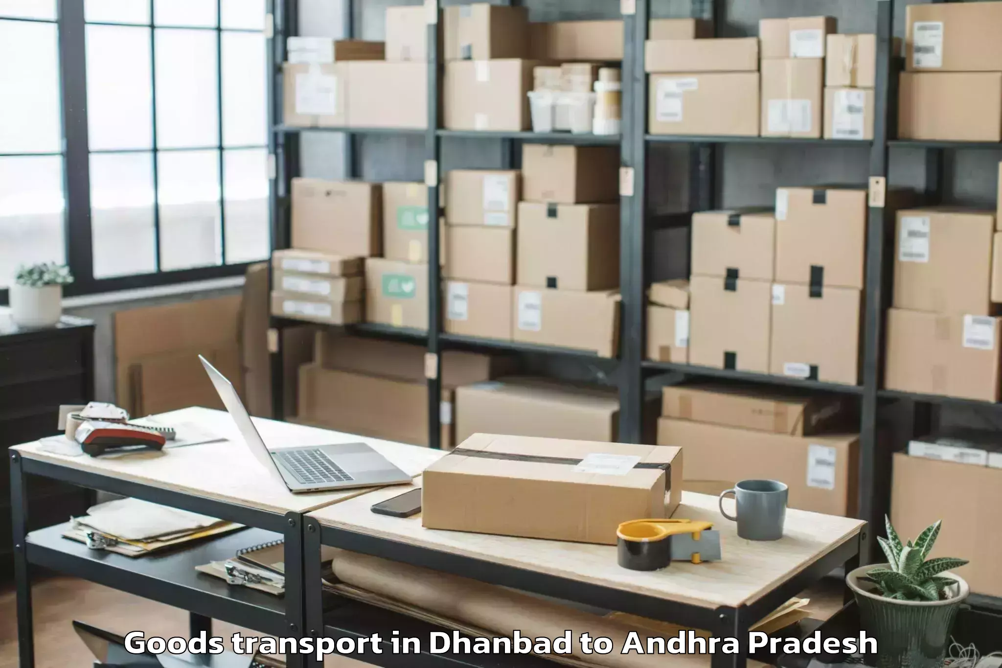 Leading Dhanbad to Karlapalem Goods Transport Provider